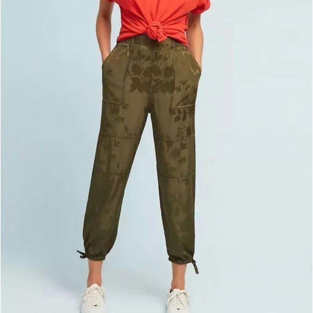 Anthropologie Olive Green Joggers